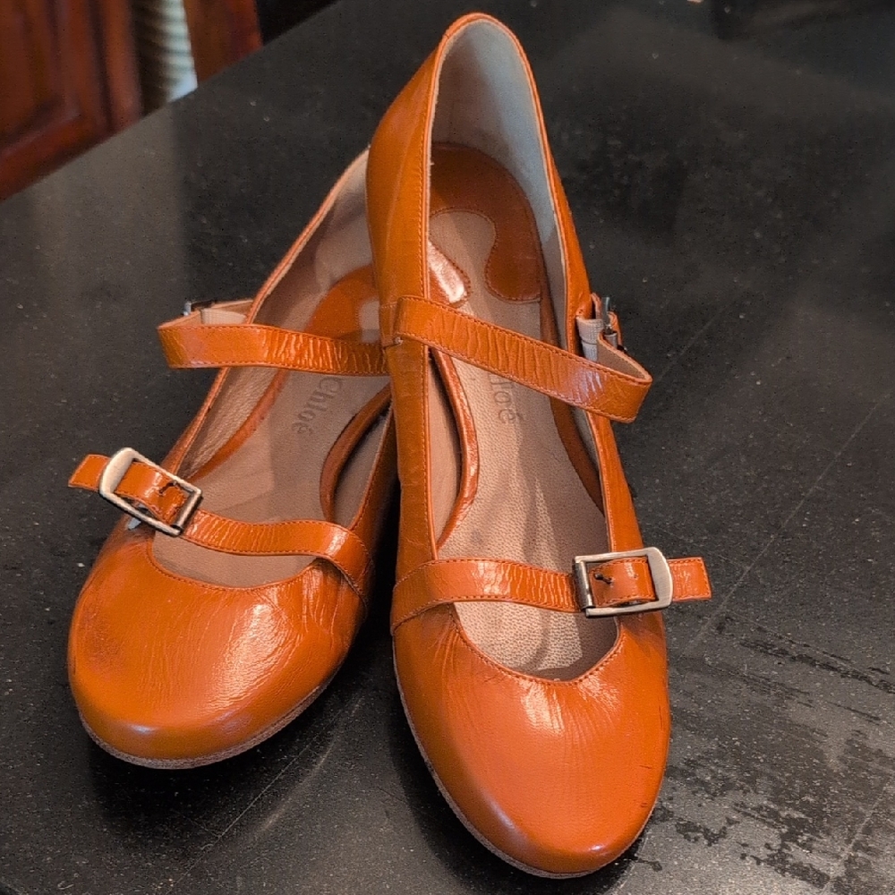 🧡NEW CHLOE LEATHER MARY JANE FLATS🧡
